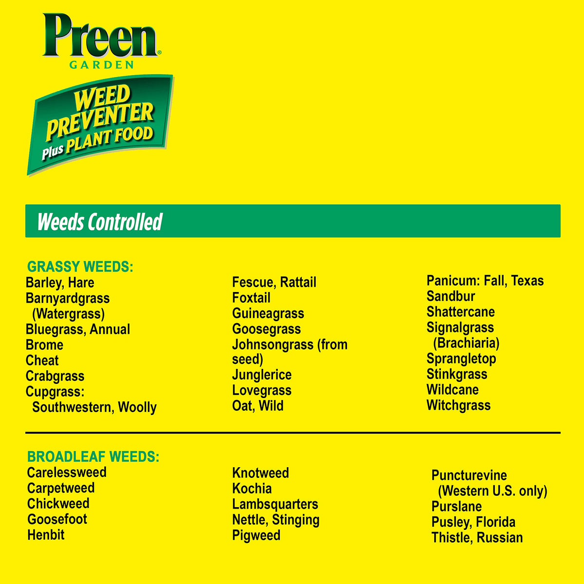 Preen easy sprinkle and water activation for effective soil uptake.