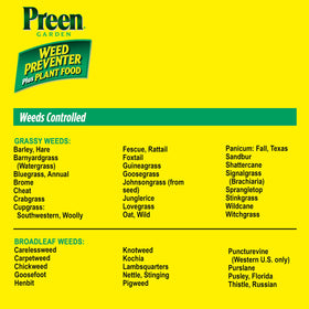 Preen easy sprinkle and water activation for effective soil uptake.