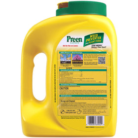 Flip-top cap on the Preen bottle enables controlled, mess-free use around established plants.