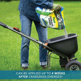 Preen Lawn Crabgrass Control lawn close-up with vibrant, healthy greens.