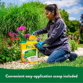 Preen helps reduce weed competition for healthier plant growth.
