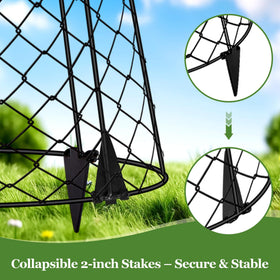 PREMILITY 13-inch diameter, 20-inch height cloche suits tall seedlings.