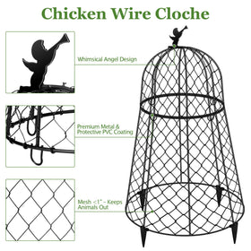 PREMILITY garden cloche with removable top for easy watering and care.