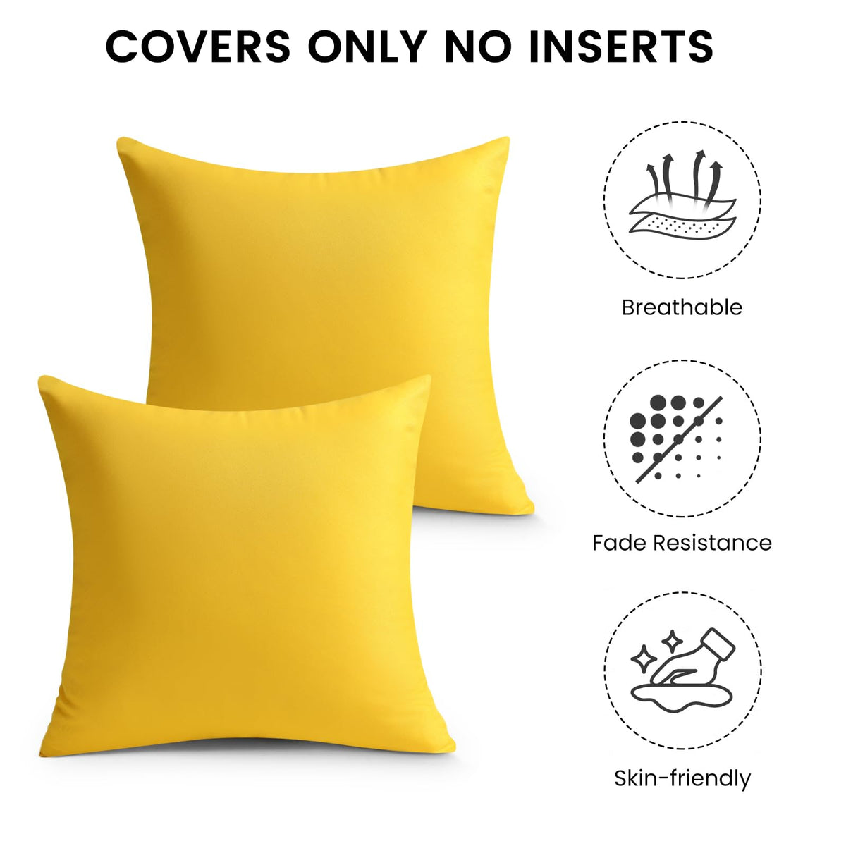 Premillow hidden-zipper pillow cover 18x18 offers neat closure and easy insertion.