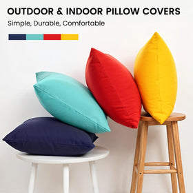 Premillow outdoor pillow cover ideal for patio or garden decor and seating.