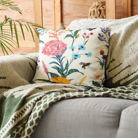 Premillow patio decor cover enhances garden seating with spring colors.