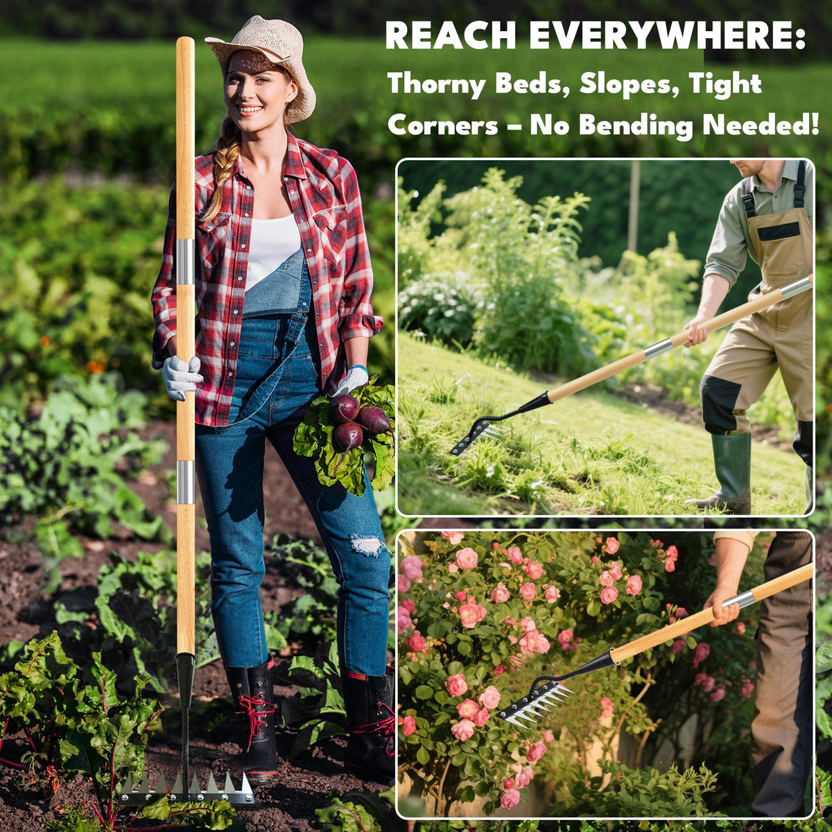 PREMJIN compact-disassembly design fits in bags for camping and seasonal yard work