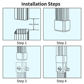 Prestantious easy-install design with downspout cut.