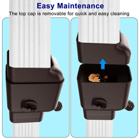 4-foot reinforced hose reaches your rain barrel from afar.