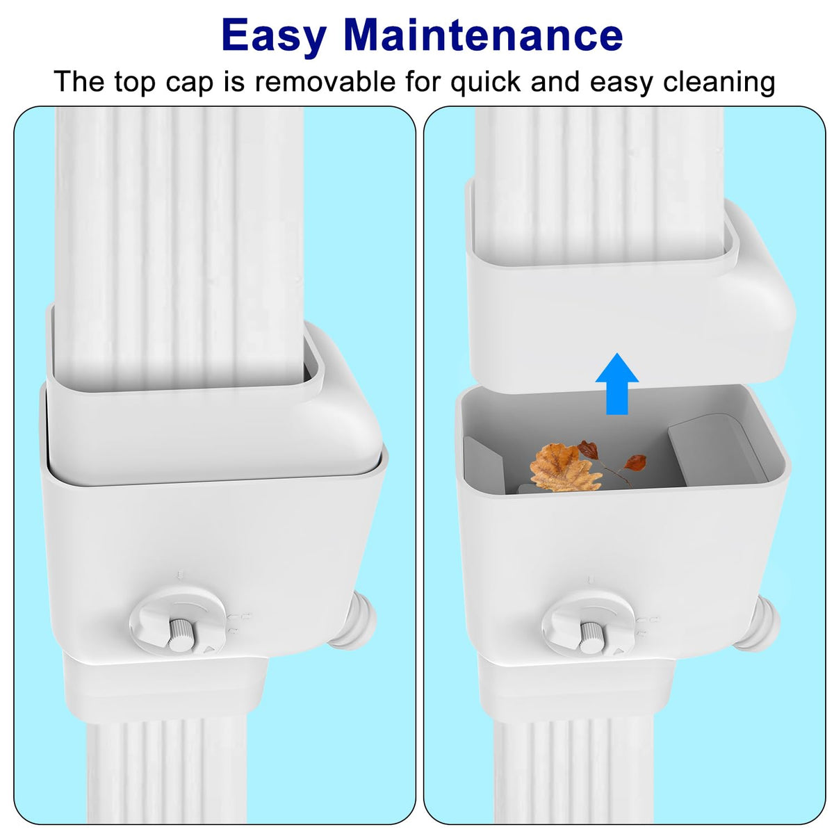 Prestantious four-foot reinforced hose reaches distant rain barrels for versatile placement.