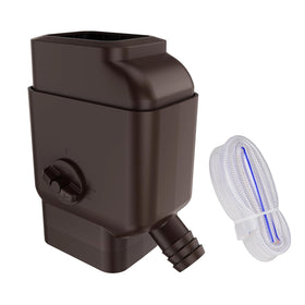 Prestantious downspout diverter universal fit for 2x3 and 3x4 spouts, easy DIY installation.