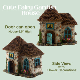 PRETMANNS Fairy figurines enhance storytelling in a miniature garden.