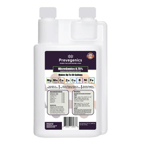 Prevegenics MicroGenics 0.75% bottle pour supports quick foliar uptake