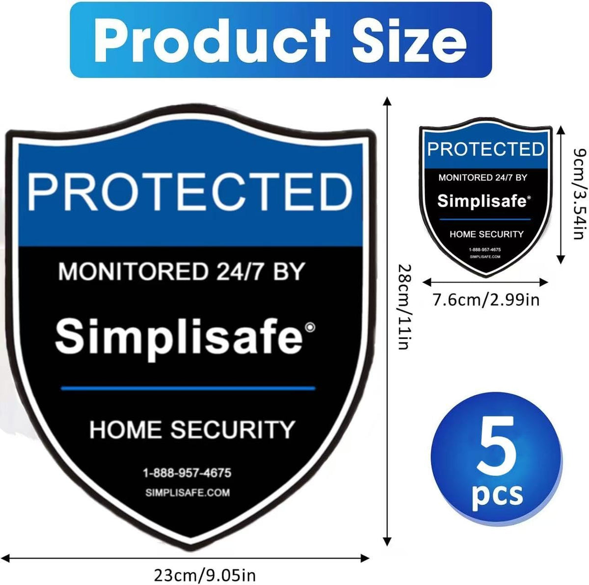 PreZiouz window stickers extend alert messaging to entry windows.