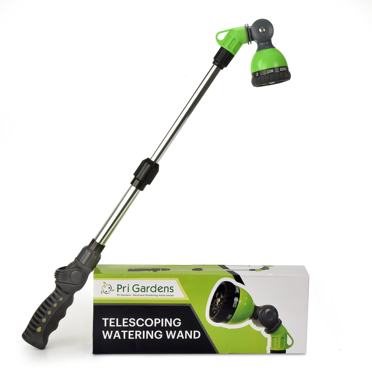 Pri Gardens Watering Wand extendable 18–24 inches for reach in hanging planters