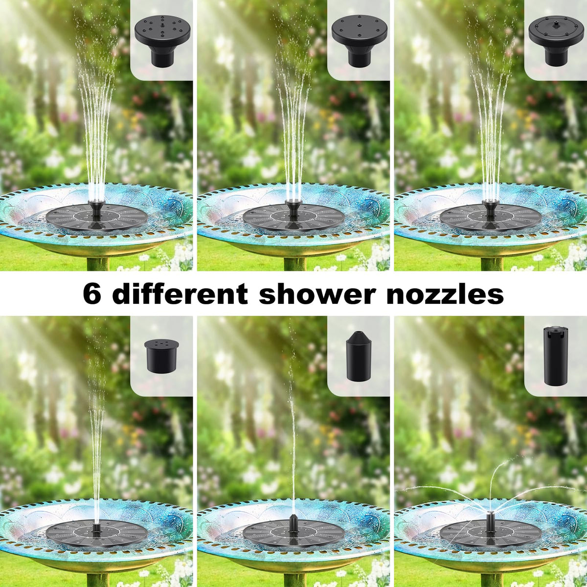Priksia Solar Water Fountain easy cleaning helps maintenance quick and simple.
