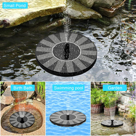 Priksia solar water fountain nozzles offering six unique spray options.