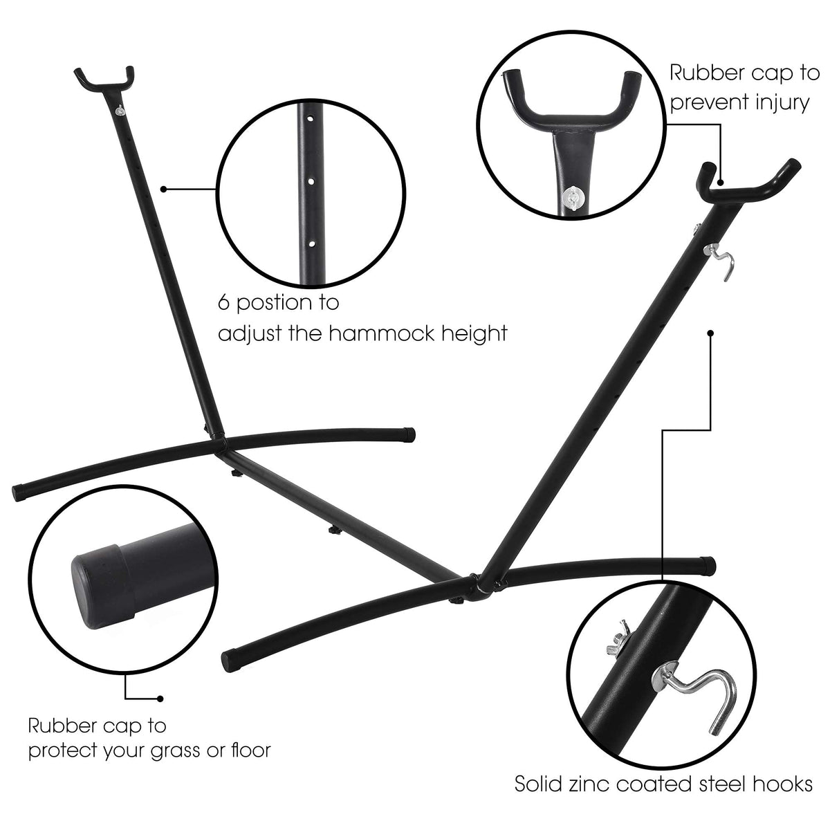 Prime Garden easy assembly with no tools for quick outdoor relaxation.