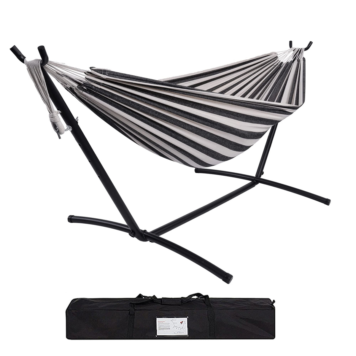 Prime Garden hammock with stand outdoors for relaxed, shared lounging.