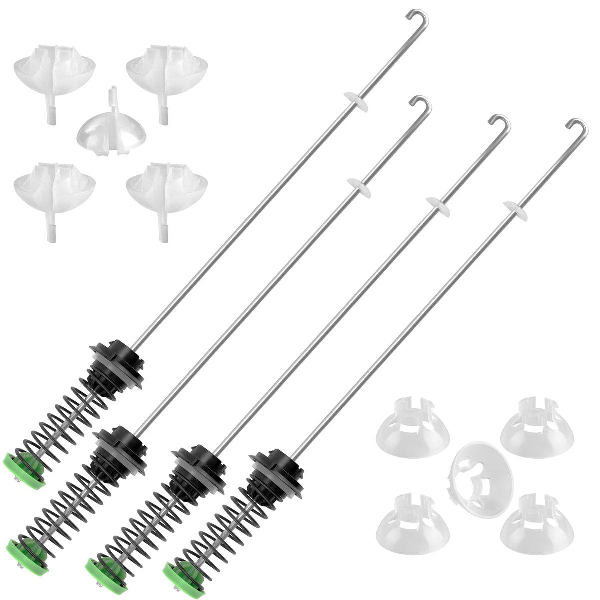 Prime and Swift front view of washer suspension rod kit showing sturdy fit
