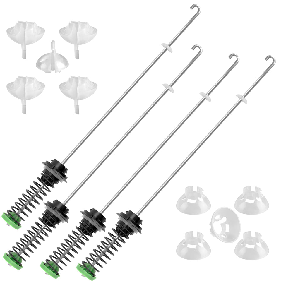 Prime and Swift front view of washer suspension rod kit showing sturdy fit