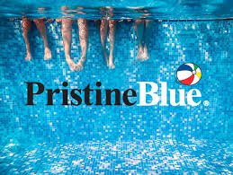 Pristine Blue 32oz spa maintenance shot highlighting convenient non-chlorine system.