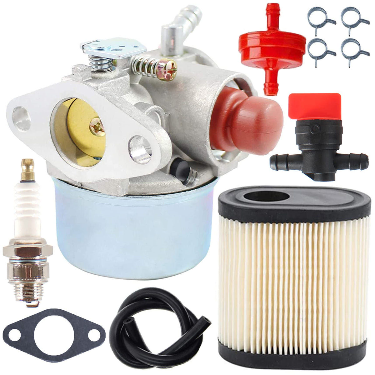 Pro Chaser 640350 carburetor packaging indicating wide Tecumseh and Toro compatibility