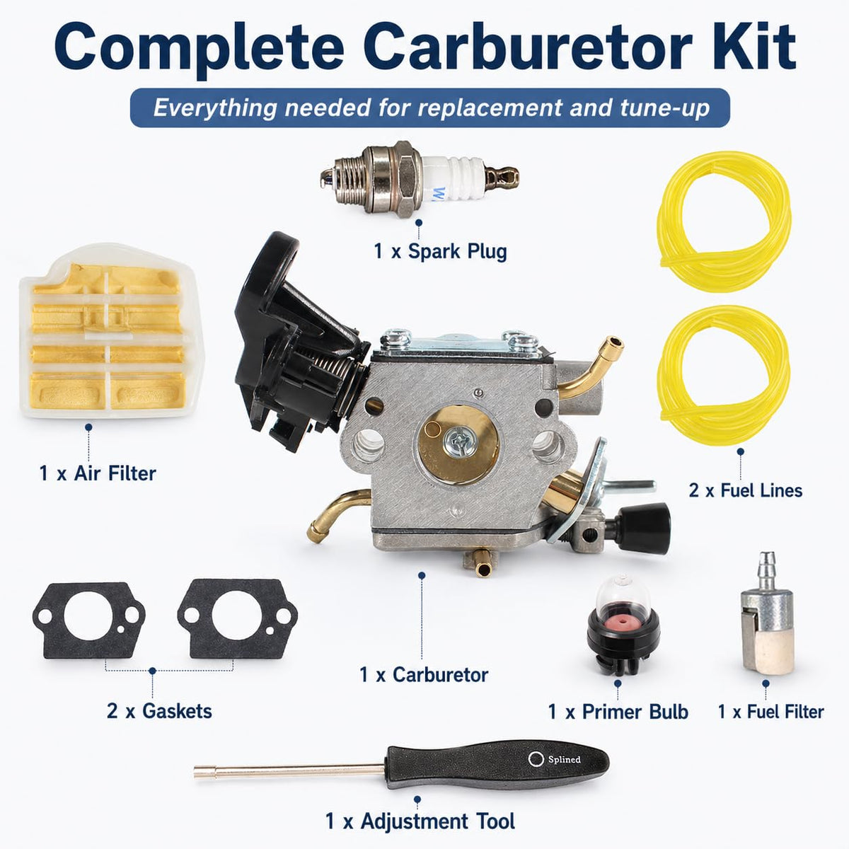 Pro Chaser carburetor for Husqvarna Rancher 450, smooth operation