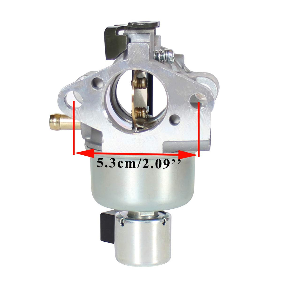 Pro Chaser L110 CV15S carburetor rear view with secure mounting interface.