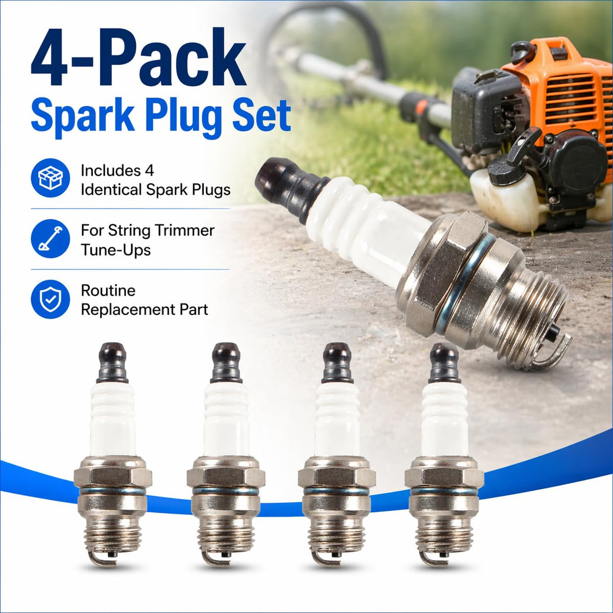 Pro Chaser spark plugs in sealed box for quick, clean installation