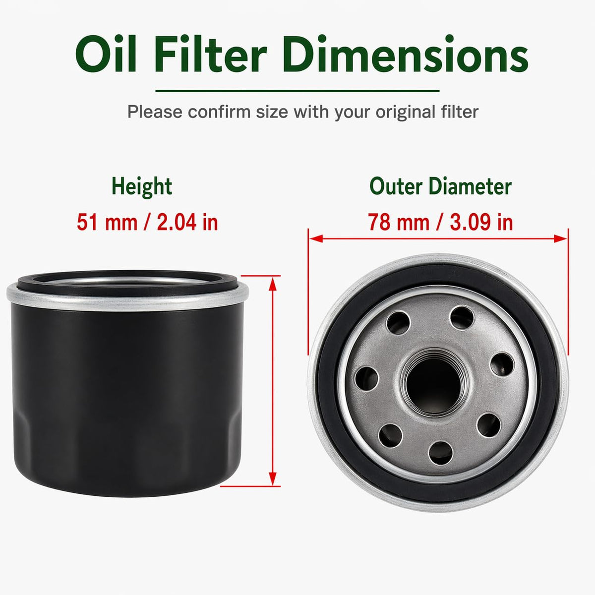 Pro Chaser YTH18542 oil filter supporting engine lubrication