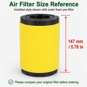 Pro Chaser YTH18542 pre-filter protecting the air system