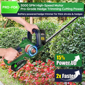 PRO-FOR lightweight design reduces fatigue during extended trimming sessions