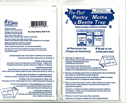 Pro-Pest Pantry Moth Traps, prebaited six-pack ready to deploy for fast moth control.