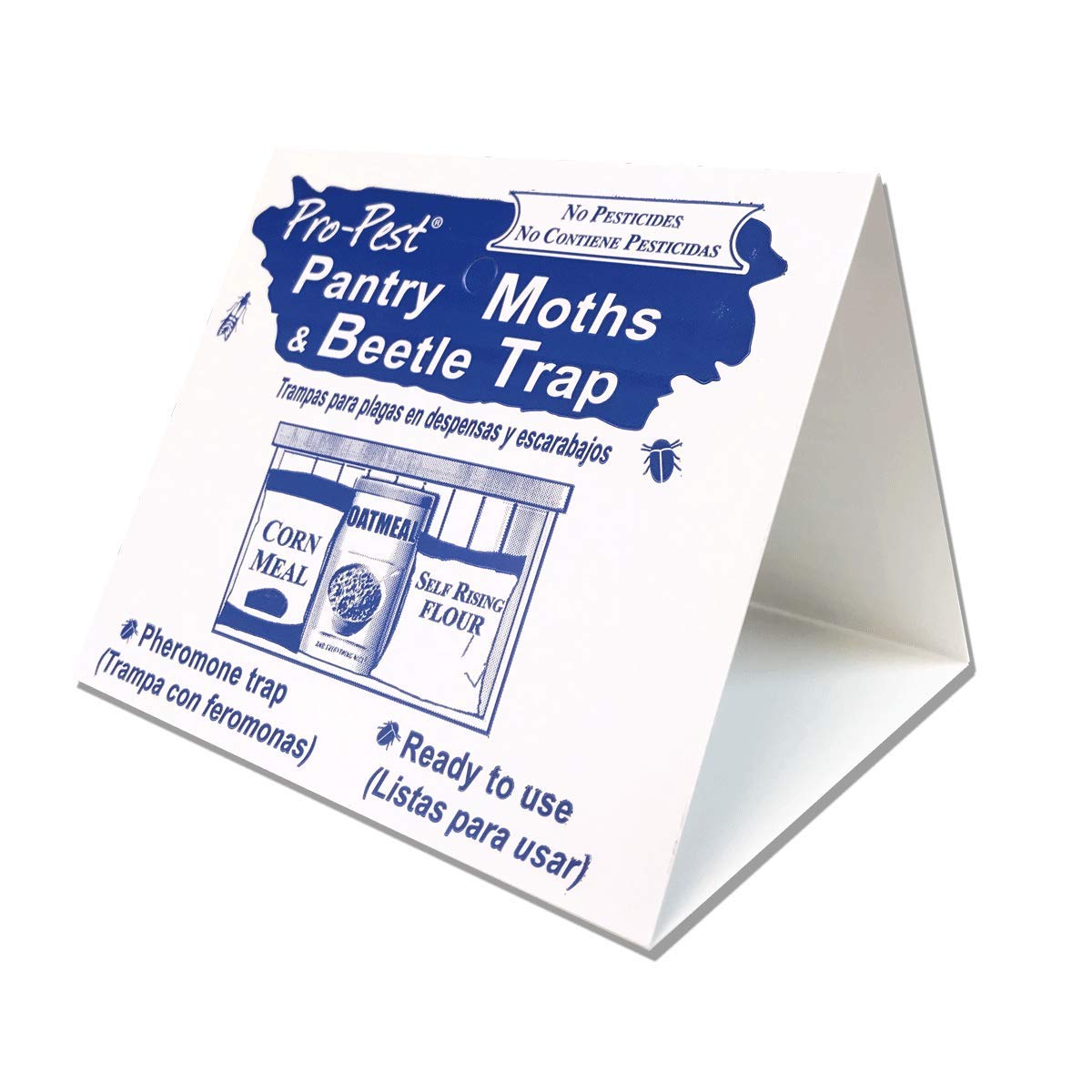 Pro-Pest Pantry Traps ready-to-use for non-toxic placement on shelves or hangers.