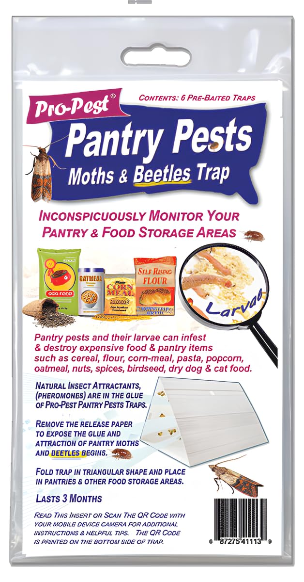 Pro-Pest Moth Traps secure pests up to 60 days with triangular fold.