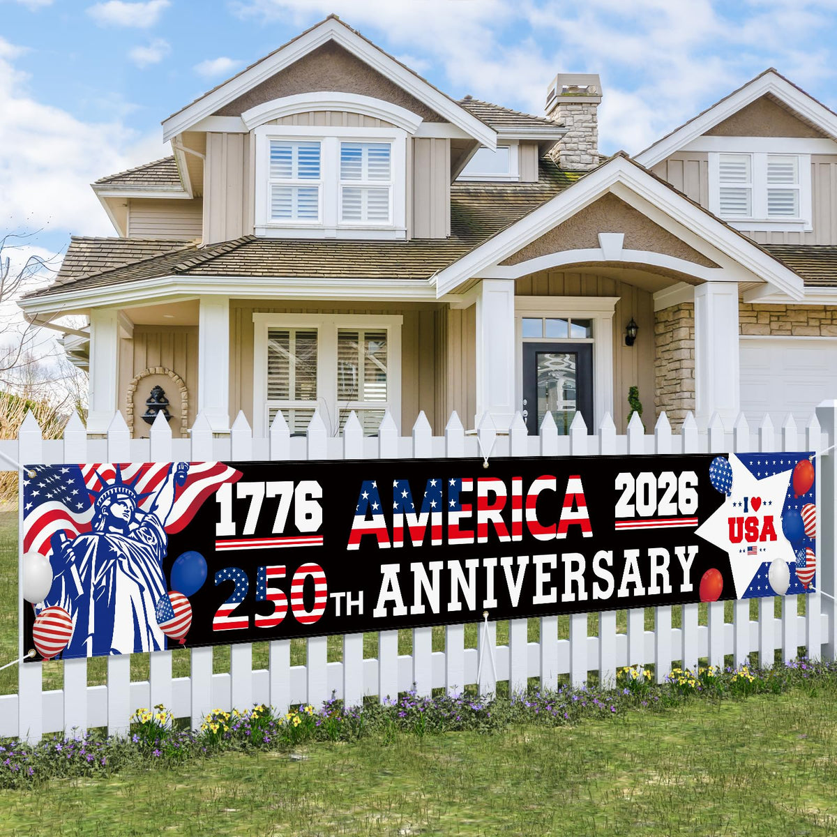 Probsin 250th anniversary banner in bold 1776-2026 design for eye-catching outdoor displays