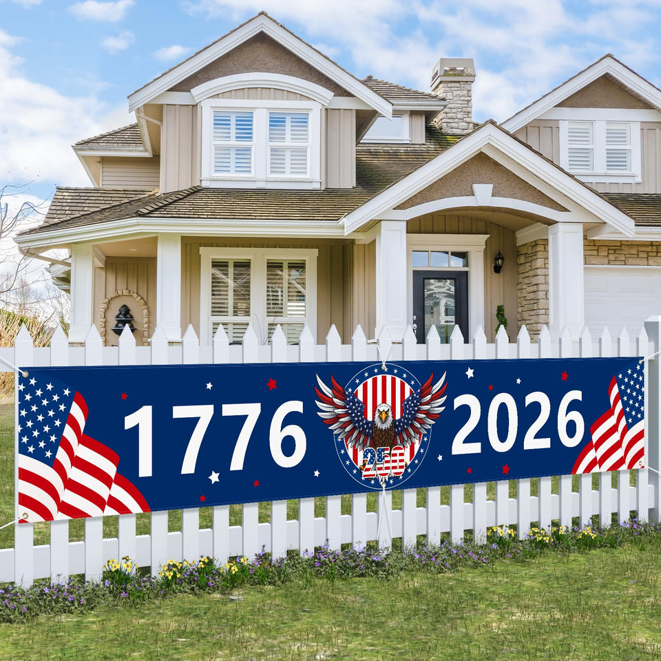 Probsin 250th banner front view for bold outdoor anniversary display.