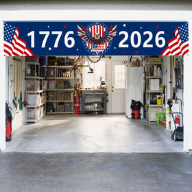 Probsin banner garden and yard display enhances outdoor party decor.