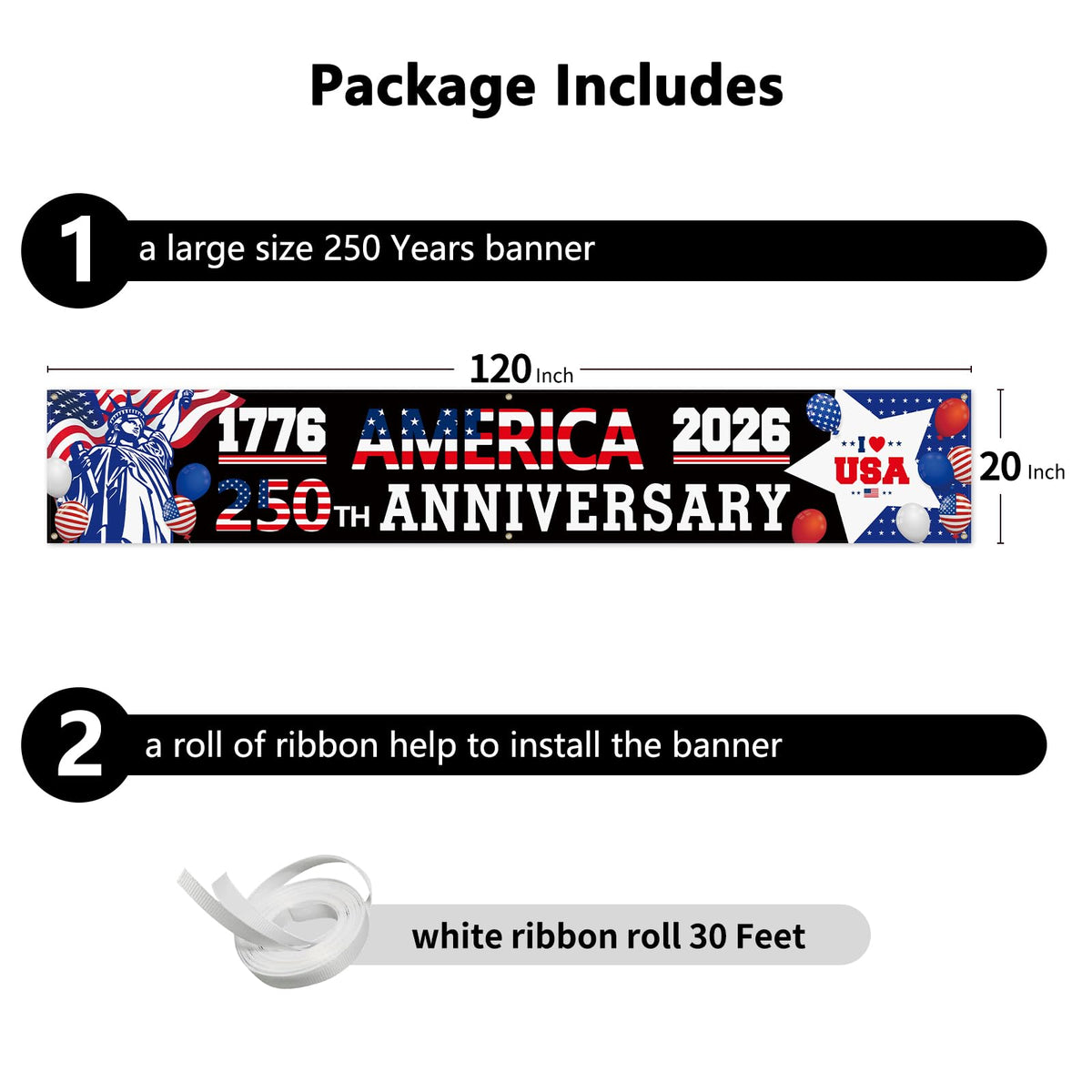 Probsin banner with six brass grommets and easy hanging for quick setup