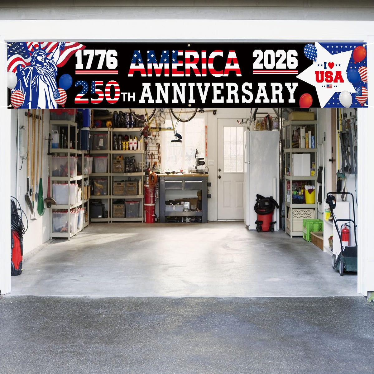 Probsin large banner with included hanging ribbon for simple mounting