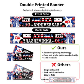 Probsin Liberty themed outdoor banner ready for yard or parade setup