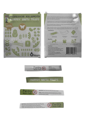 Clean cupboards after use with Professor Killamoth pantry traps.