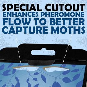Professor Killamoth pantry moth traps blue design air vents boost pheromone release.