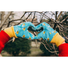 PROMEDIX P kids garden gloves PVC dots improve grip during gardening tasks