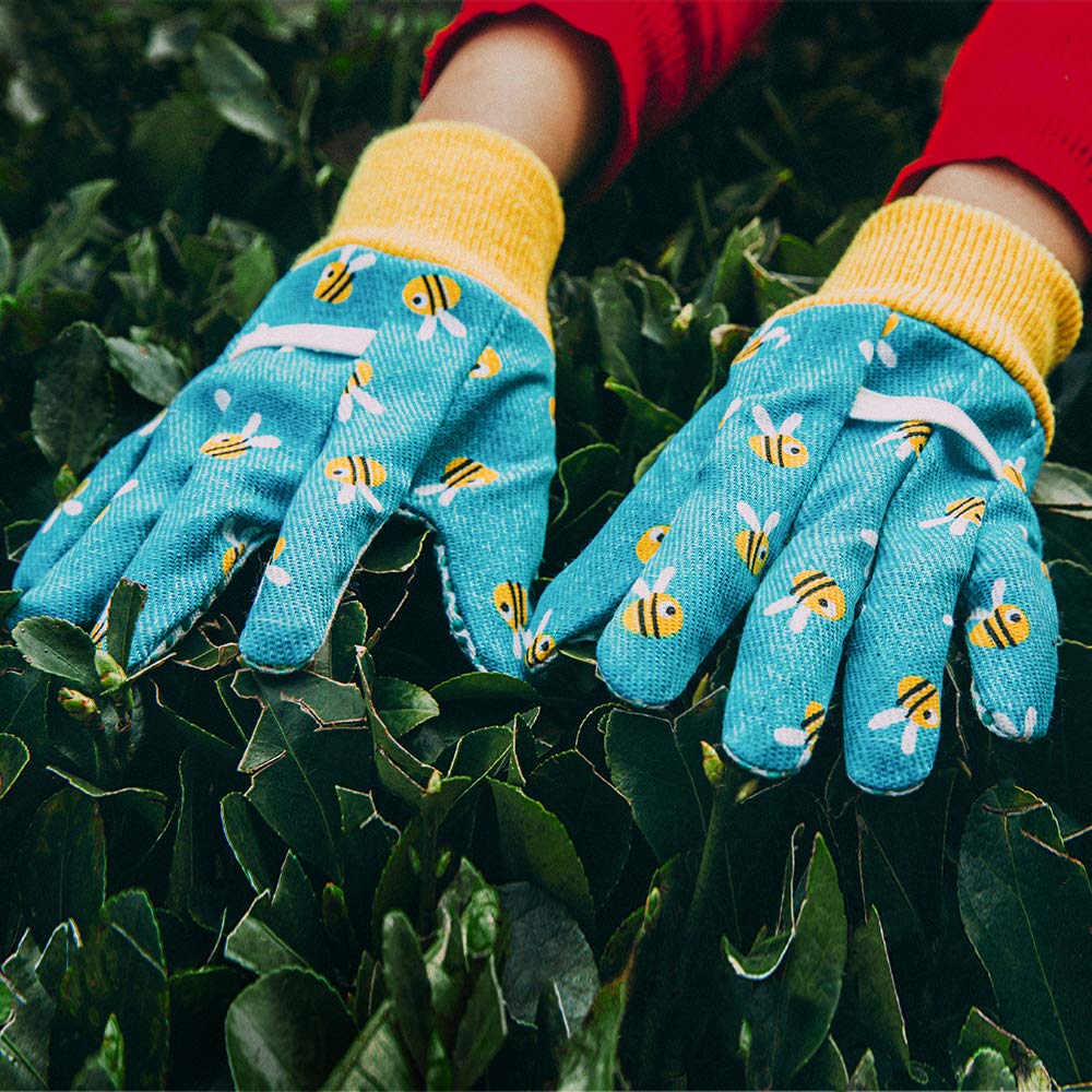 PROMEDIX P kids garden gloves soft cotton feel keeps hands dry