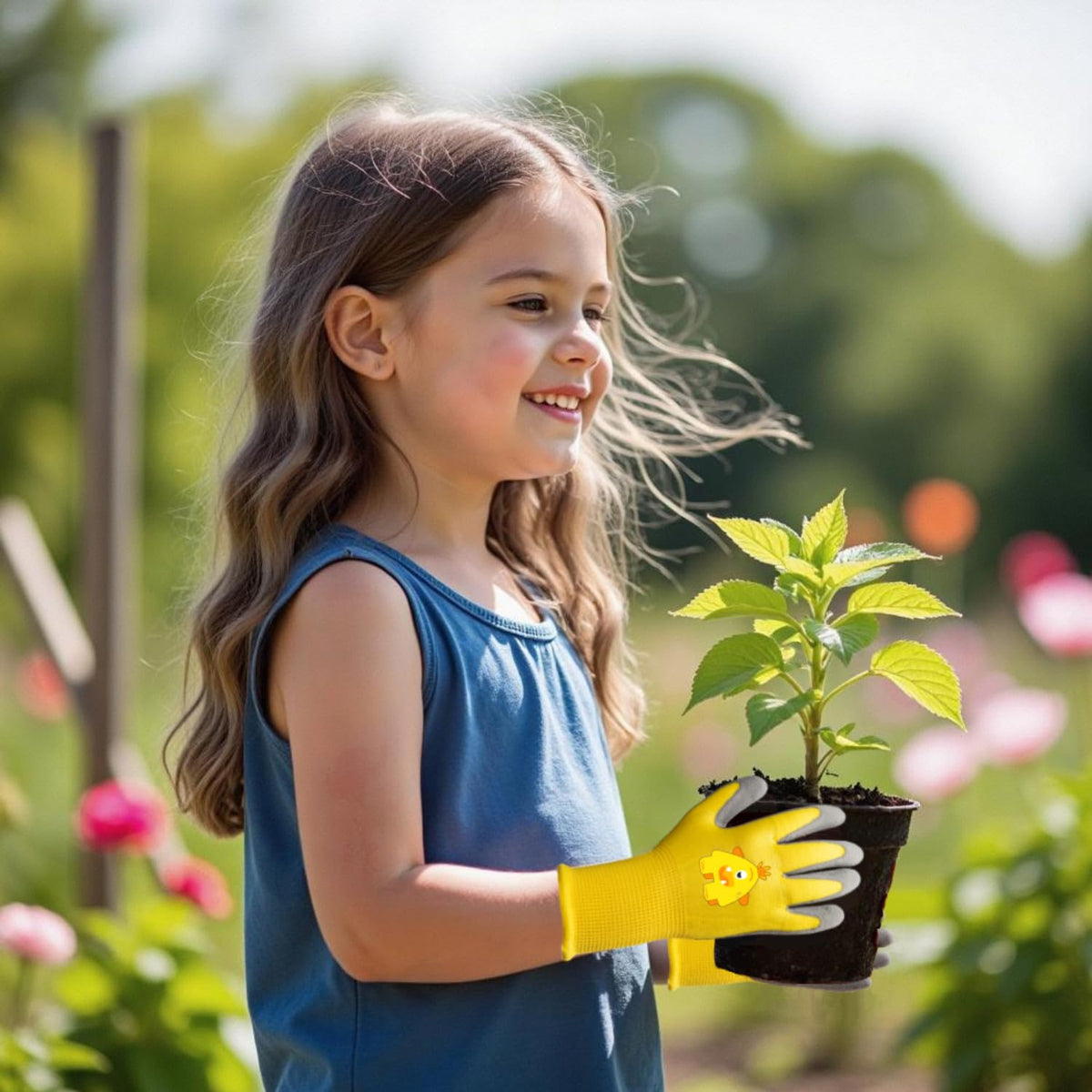 PROMEDIX P gloves with latex-coated palm for a strong non-slip grip