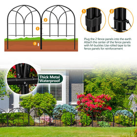 Promitop arch-design fence panel showing decorative yet sturdy border feature