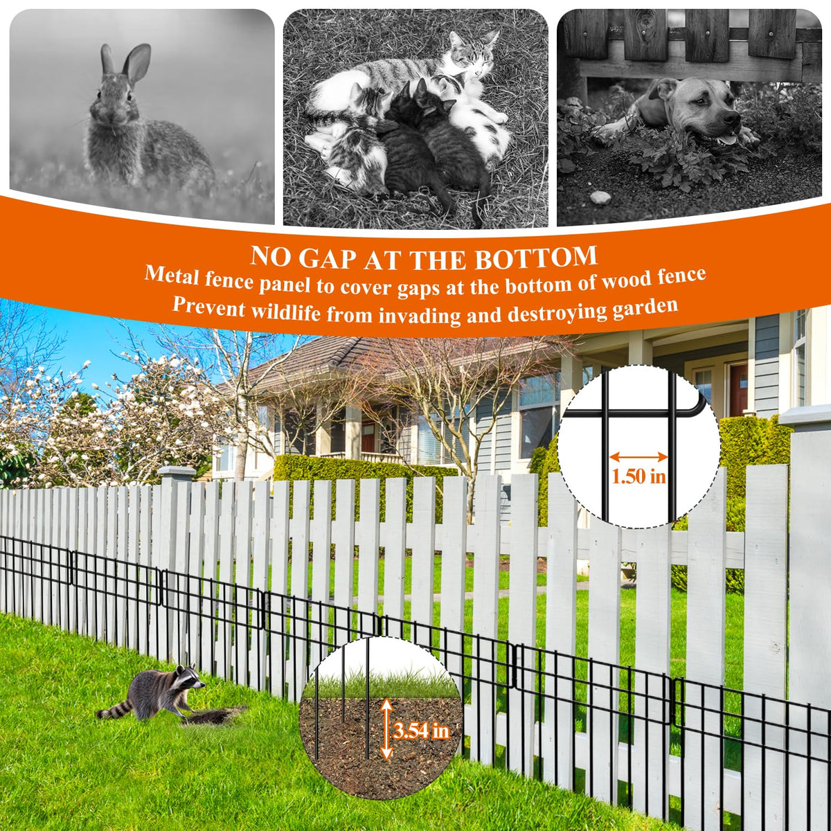 Promitop garden border fence buckle 7pcs illustrates secure locking connections.