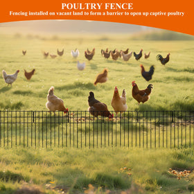 Promitop garden border fence ground contact ensures stable edging in soil.
